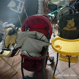 trio passeggino, ovetto e seggiolone per le pappe