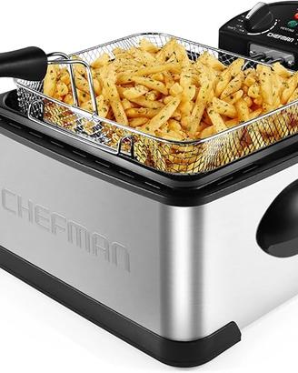 Chefman Friggitrice 4.5 Litri, Filtro Cestello, Fo