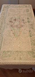 Tovaglia in pizzo ricamato 160 × 250 cm con 12 tov