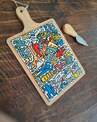 Keith Haring tagliere formaggi
