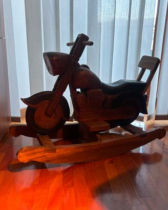 MOTO DONDOLO LEGNO