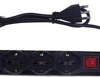 Multipresa elettrica 4 prese shuko + 8 biv. + int.