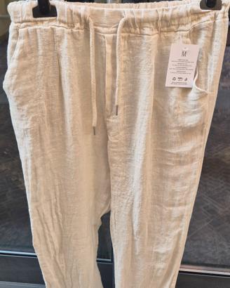 pantaloni lino uomo 