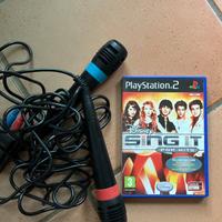 Sony ps2 sing it e due microfoni