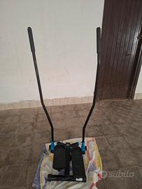 homcom stepper fitness con maniglia, con monitor 