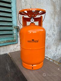 Bombola a gas + fornello da campeggio