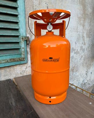 Bombola a gas + fornello da campeggio