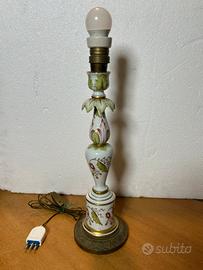 Lampada In Ceramica Capo di Monte Vintage