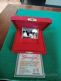 Lingotto argento 9,25 Olimpiadi Mosca 1980