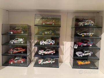 Modellini auto rally.