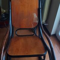 sedia dondolo thonet anni 20