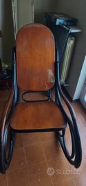 sedia dondolo thonet anni 20