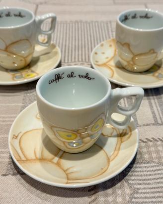 Set 3 tazzine caffè e piattini, Thun Elegance