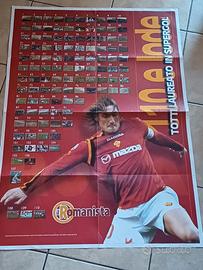mega poster totti laureto 110 supergoal 