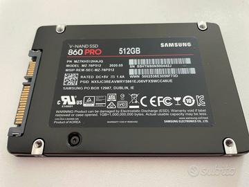 SSD Samsung Pro 860 V Nand 512GB – Perfetto stato