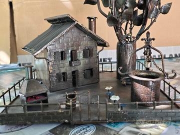 Casa in ferro fatta a mano
