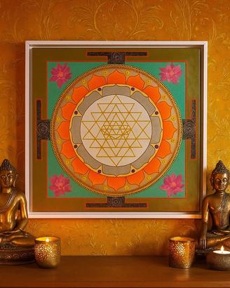 Tela SRI YANTRA - il codice  dell’abbondanza