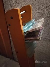 porta CD da terra in legno di ciliegio 