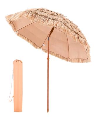 Ombrellone Paglia Spiaggia Inclinabile Pieghevole