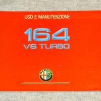 LIBRETTO USO E MANUTENZIONE ALFA ROMEO 164 TURBO