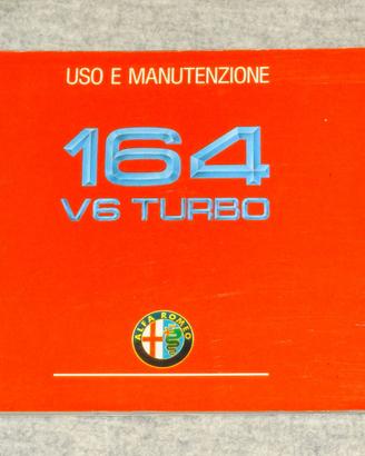 LIBRETTO USO E MANUTENZIONE ALFA ROMEO 164 TURBO