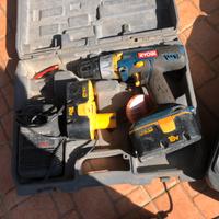 Trapano a batteria funziona con 2 batterie