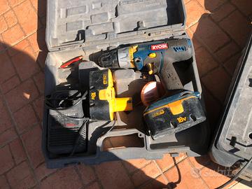 Trapano a batteria funziona con 2 batterie