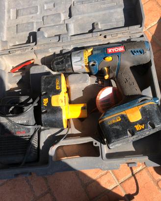 Trapano a batteria funziona con 2 batterie