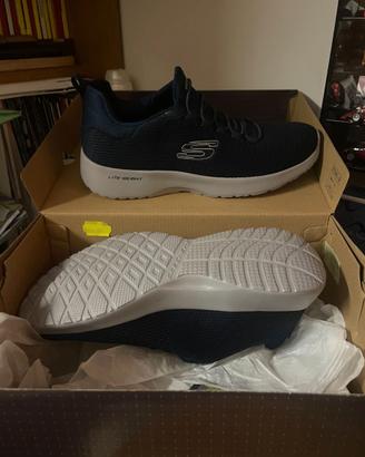skechers originali uomo sport blue n°40 mai usate
