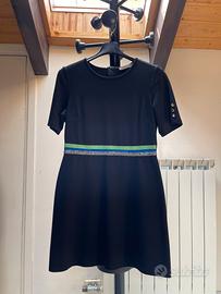 Vestito nero corto Floreiza