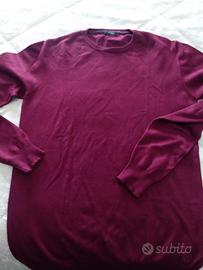pullover uomo bordeaux sorbino 