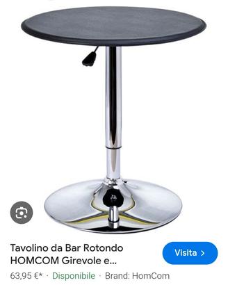 Tavolini e sgabelli per bar e casa