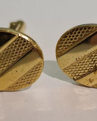 Gemelli dorati per camicia vintage/Mod/sixties