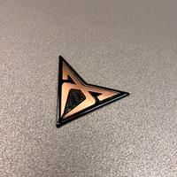 Logo Cupra 3D Rilievo color Rame e Nero