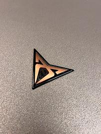 Logo Cupra 3D Rilievo color Rame e Nero