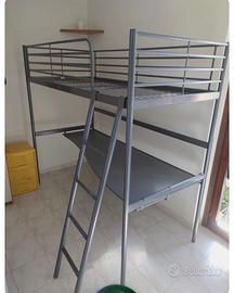 Struttura letto  a soppalco  ikea