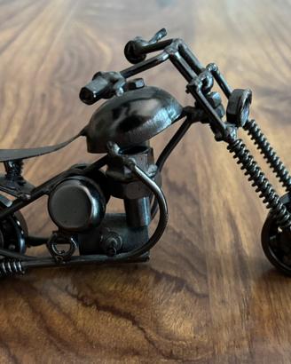Modellino moto custom in metallo