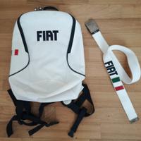 FIAT zainetto bianco e cintura in tessuto