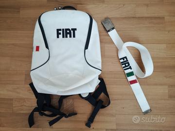FIAT zainetto bianco e cintura in tessuto