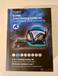 Kit combo da gaming - mouse - cuffie - tappetino