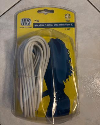 Cavo antenna con spina 5 mt