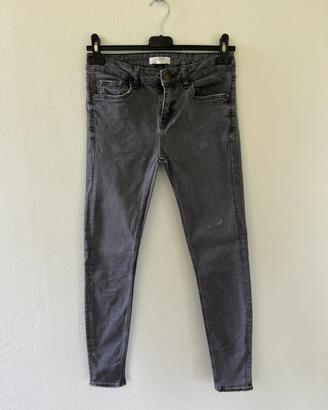 Zara jeans skinny grigio