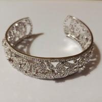 bracciale rigido Argento e cz