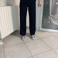 Pantalone Palazzo Donna Blu taglia S