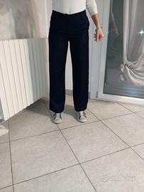 Pantalone Palazzo Donna Blu taglia S