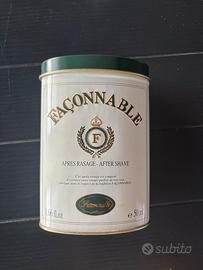 Scatola di latta portaprofumo Façonnable vintage