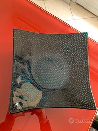 Piatto centrotavola / svuotatasche in vetro