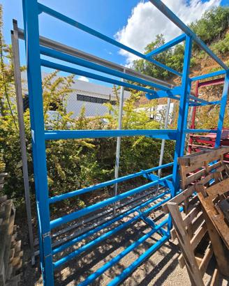 scaffale porta gomme pneumatici h 2,7 mt larg 3mt