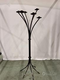 Candelabro da terra ferro battuto 6 luci