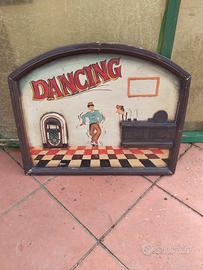 quadro vintage in legno e rilievo 